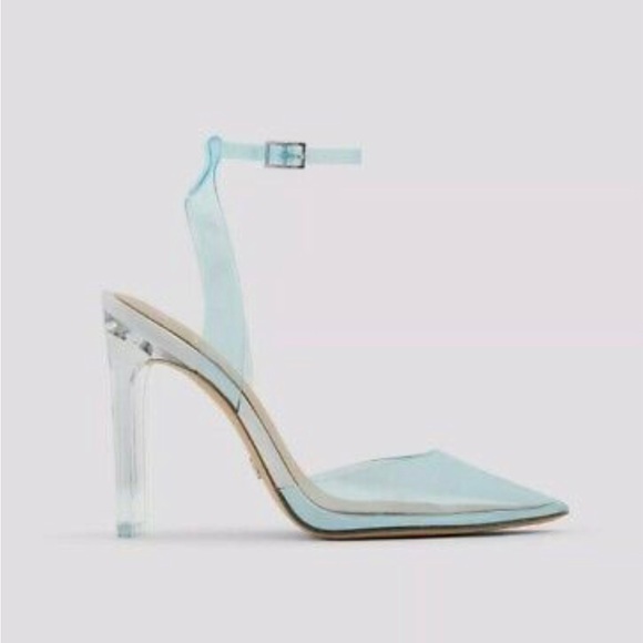 Disney Shoes - Aldo X Disney Glassslipper in Clear Blue Block Heels Cinderella collection